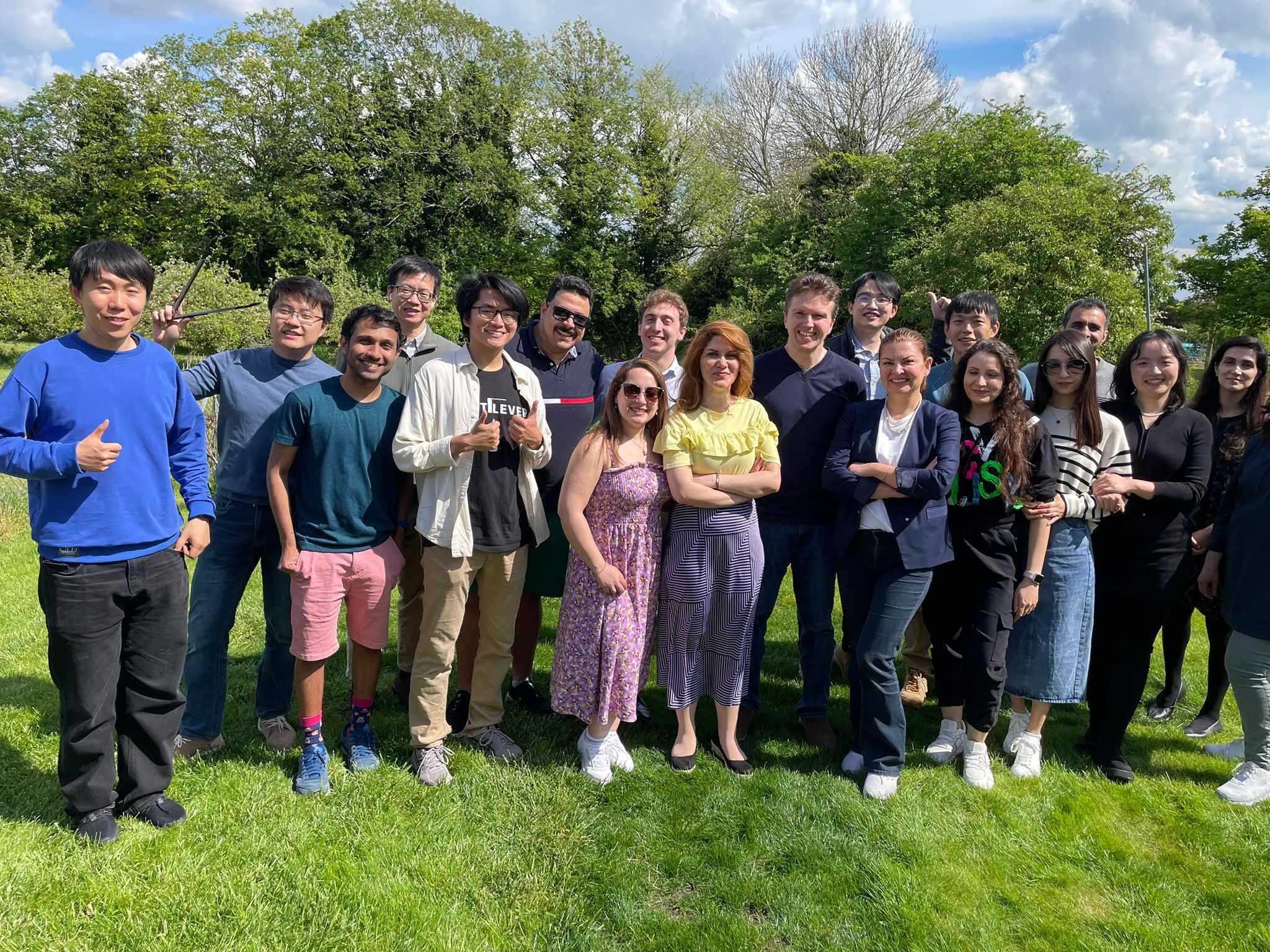 BBQ with friends at Cambridge