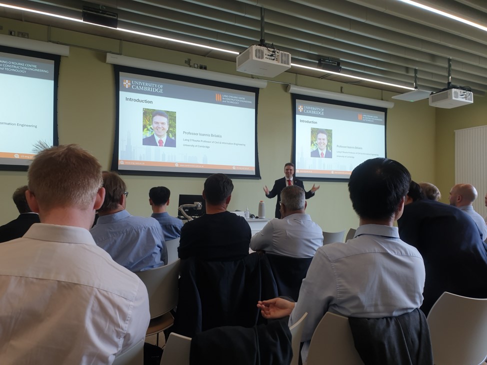 Attending showcase event at the Cambridge event